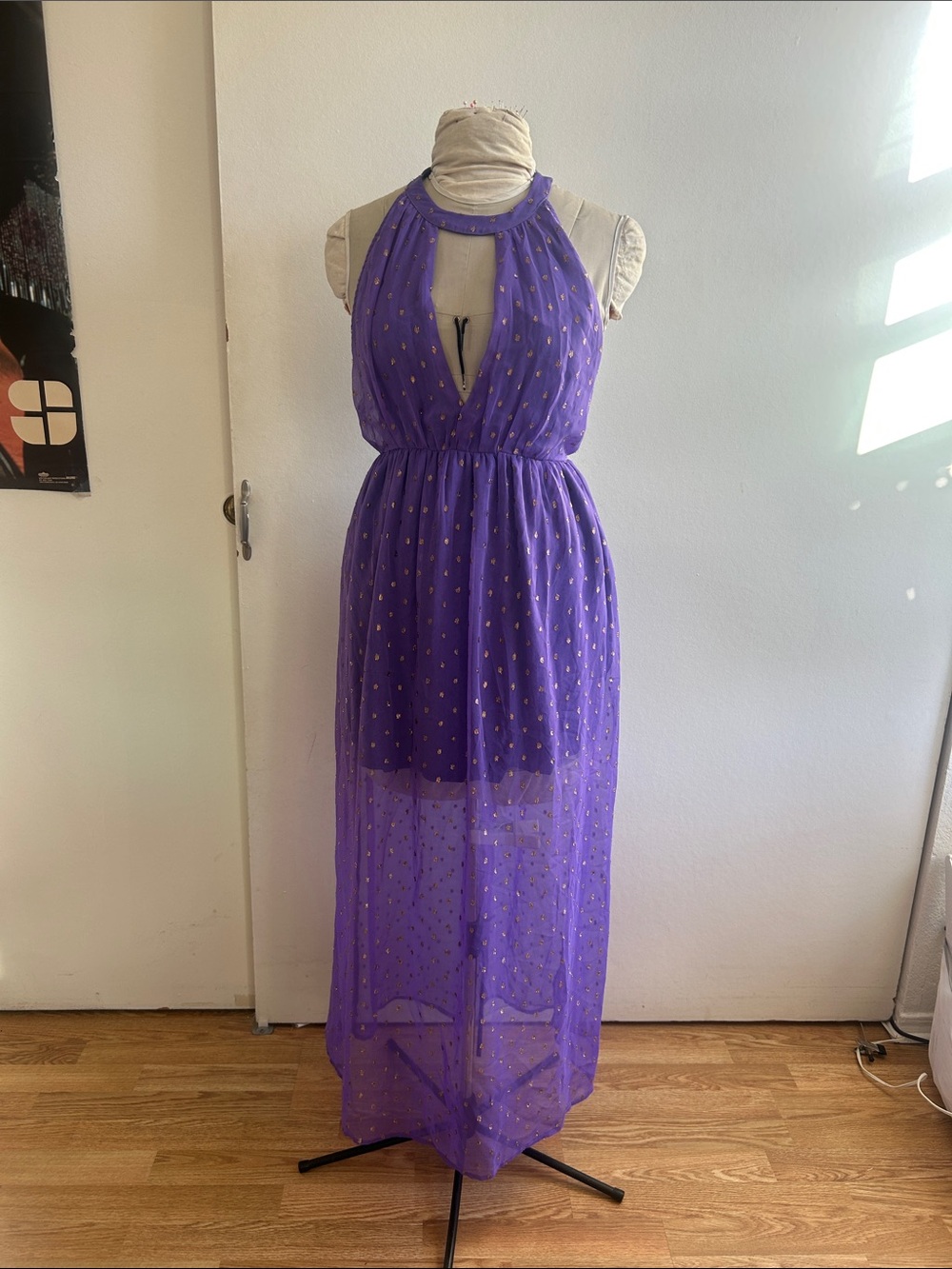Anthropologie Halter Maxi Dress